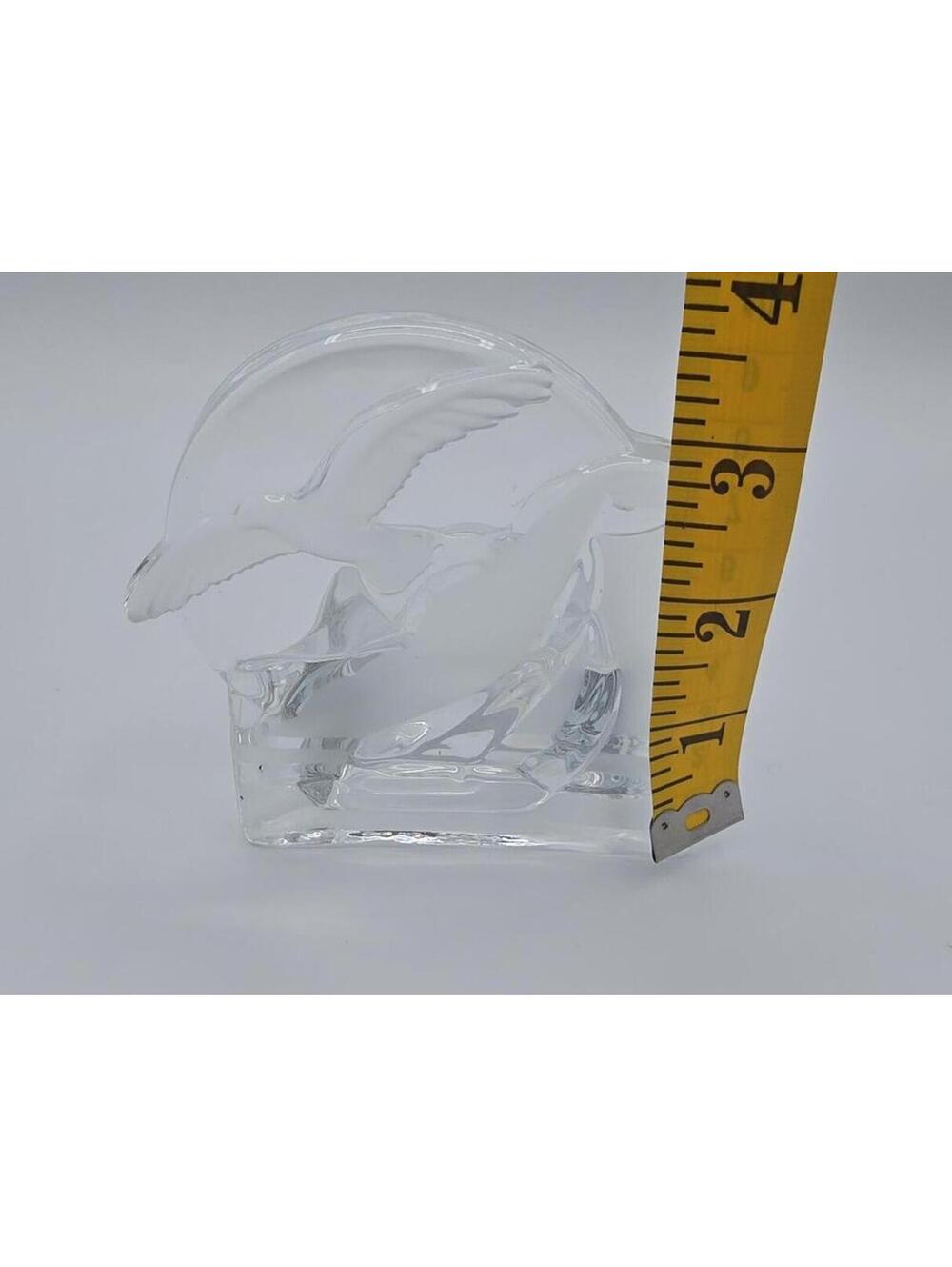 Vintage Retired PartyLite Seagull Sailboat Candle Holder w/Frosted Clear Glass - Picture 3 of 9